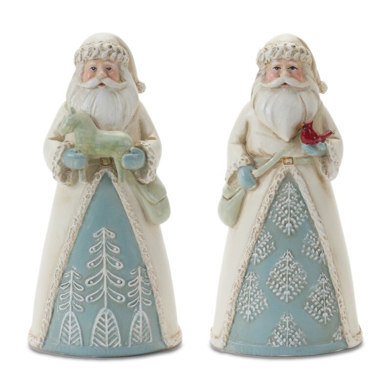 Set of 6 Santa Figurines for Christmas Décor