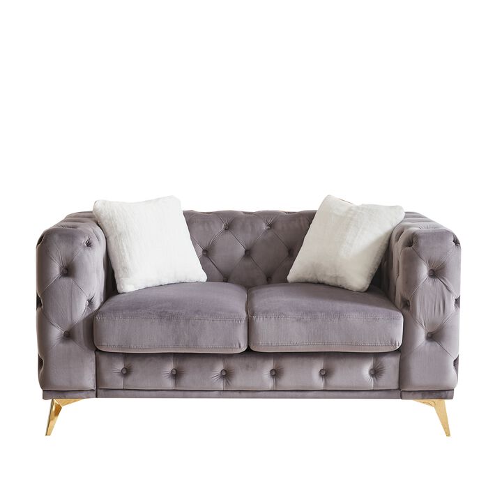 TATEUS Deluxe Velvet Loveseats