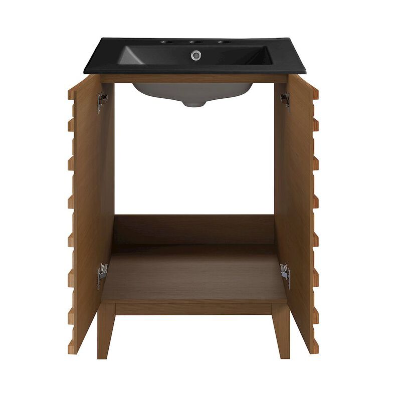 Cascade 24 in. Bathroom Vanity with 3-Hole Ceramic Sink Top image number 4
