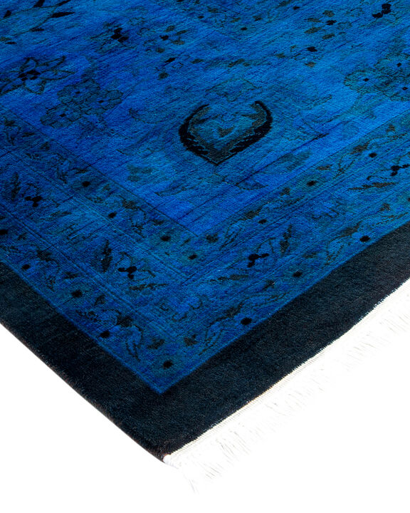 Fine Vibrance, One-of-a-Kind Handmade Area Rug  - Black, 14' 10" x 12' 1"