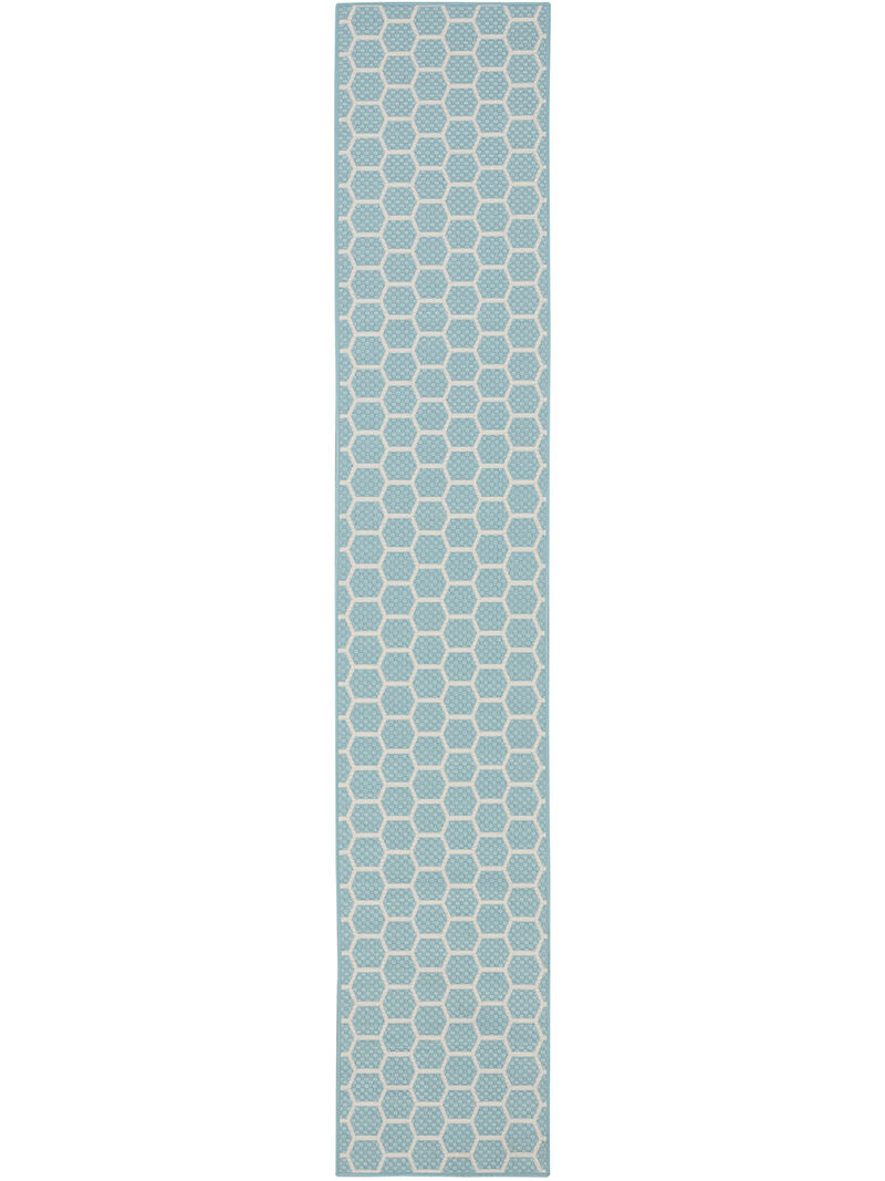 Twist Reversible TWS01 Aqua 2'2" x 12' Rug