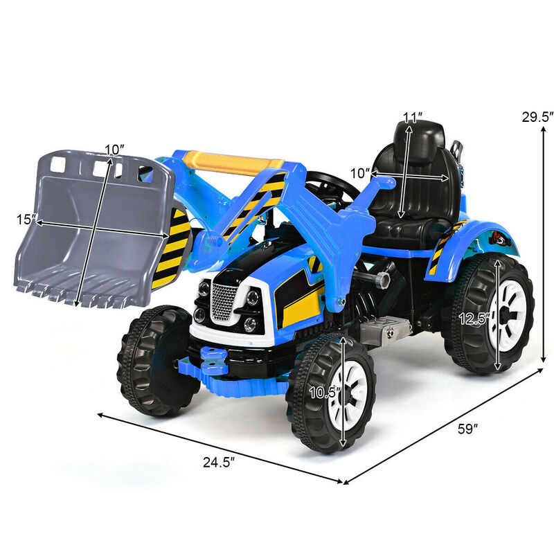 12V Battery Powered Kids Ride-On Dumper Truck for Outdoor Play image number 2