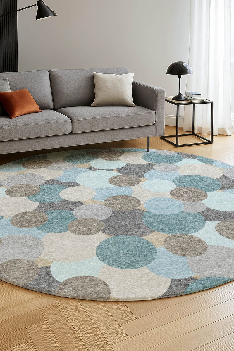 Kenner KN9 Turquoise 3' x 5' Rug image number 3