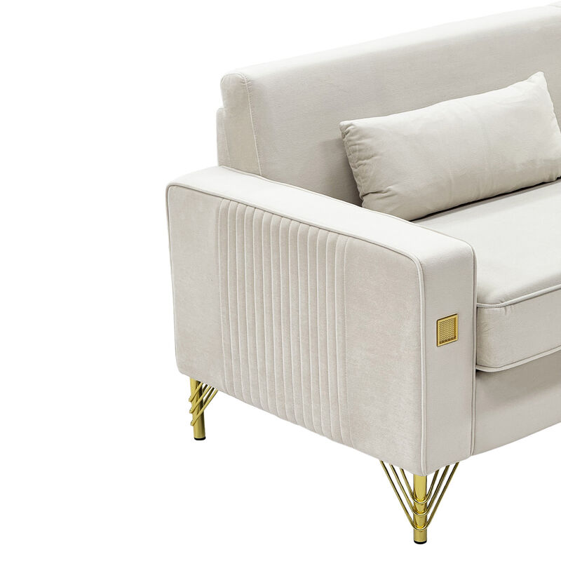 Stapak Velvet Sofa image number 5