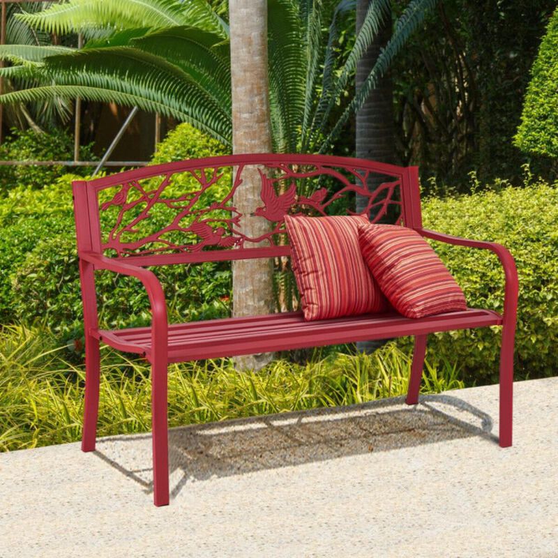 Hivvago Patio Garden Bench Park Yard Outdoor Furniture