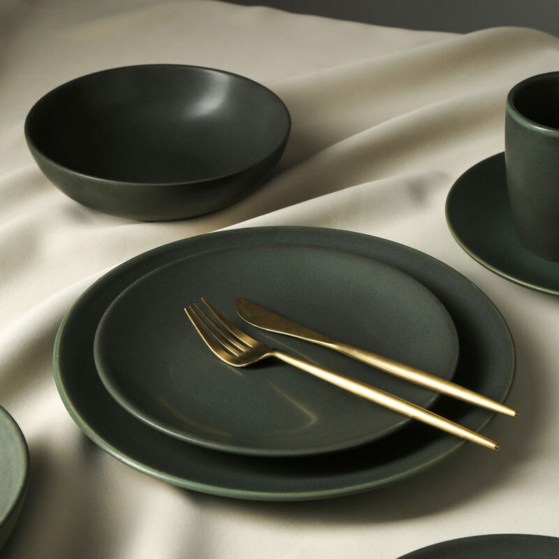Stone Lain Grao Stoneware 16 Piece Dinnerware Set