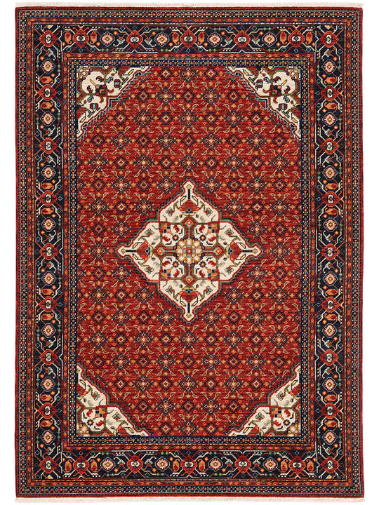Lilihan 3'3" x 5' Red Rug