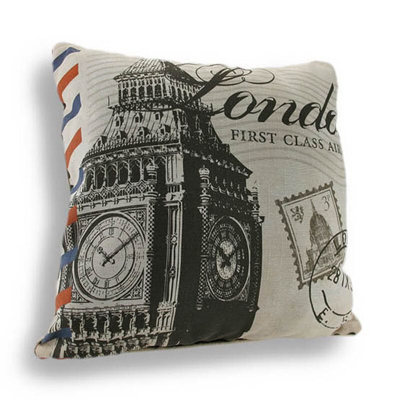 Don't Forget To Write From London 18in Decorative Throw Pillow image number 0