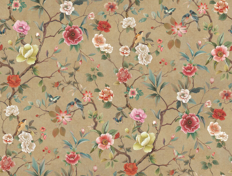Kimora's Garden Linen Wallpaper image number 0