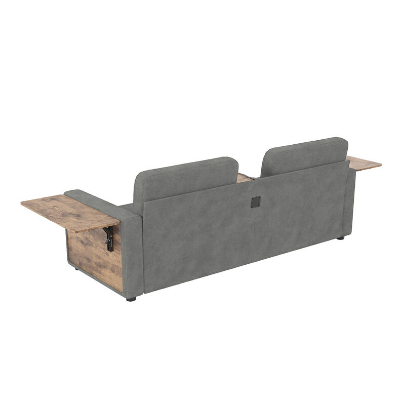 Pismeg  Pull-Out Storage Drawers Loveseat image number 9