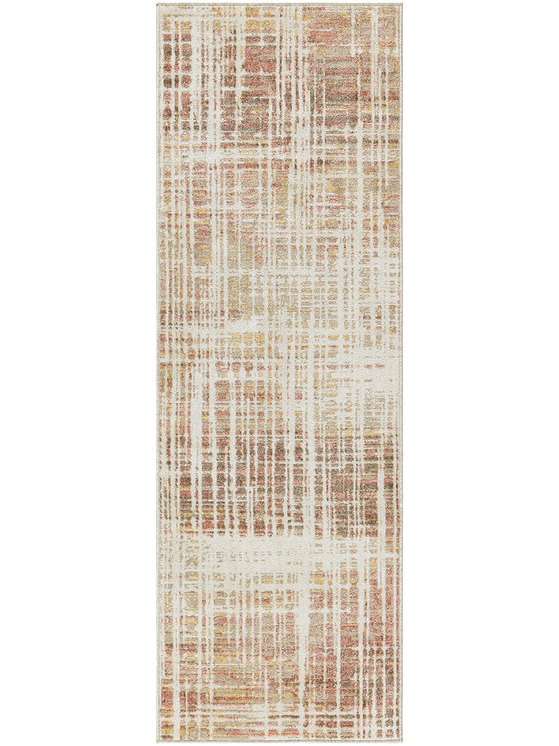 Washable Decor WSD07 Beige/Peach 2' x 6' Rug
