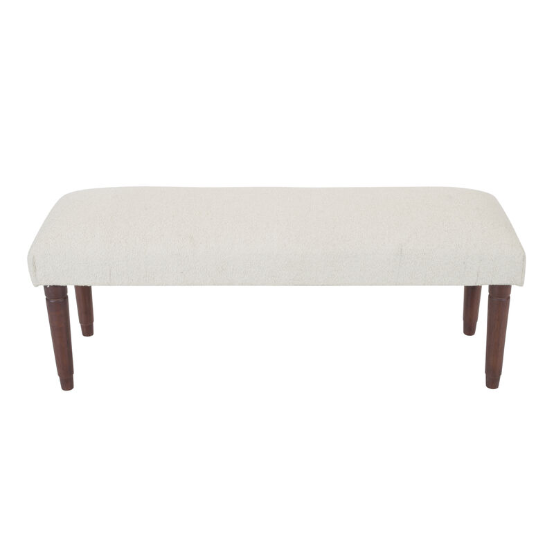 Genevieve Boucle Upholstered Accent Bench image number 2