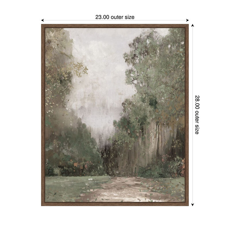 Misty Garden Pathway by PI Studio Framed Canvas Wall Art image number 2
