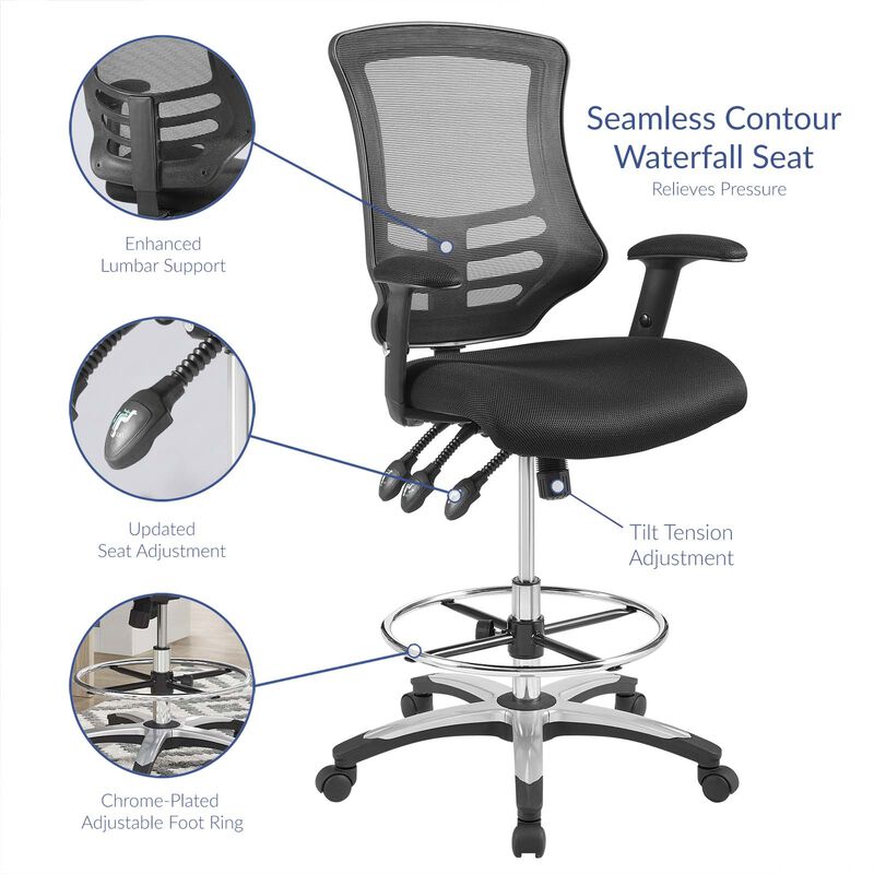 Modway Furniture - Calibrate Mesh Drafting Chair image number 2