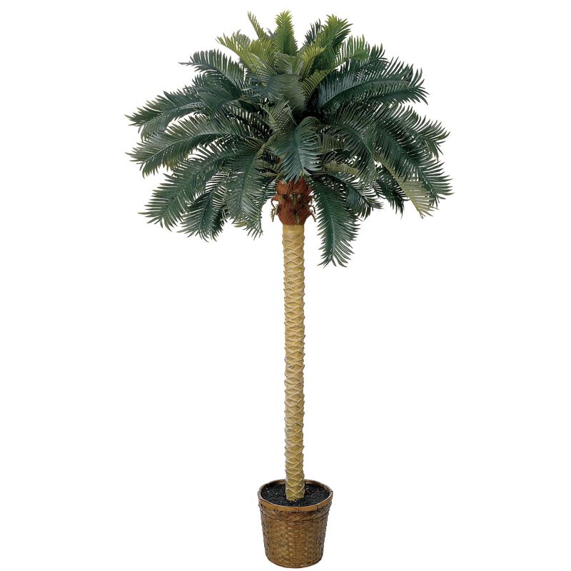 Hivvago 6 Feet Sago Palm Silk Tree