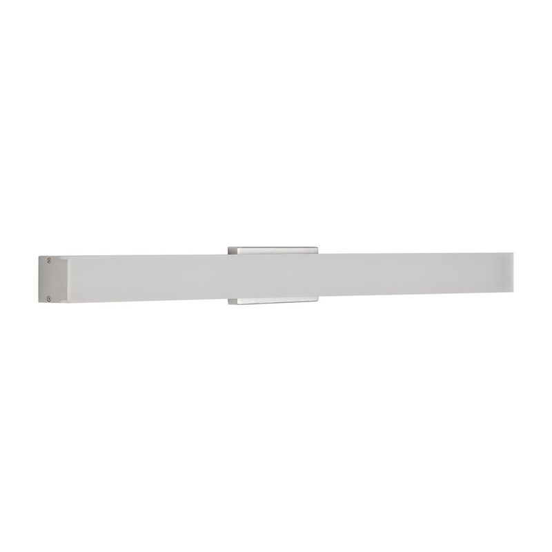 VONN Lighting Integrated AC LED ADA Compliant Bathroom Wall Lighting Fixture in Silver