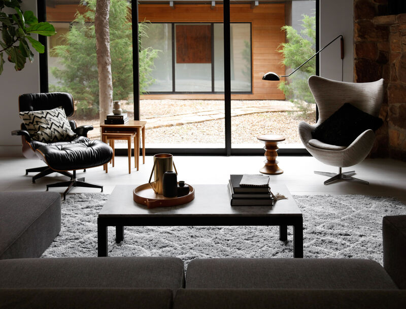 P0045 Black 22"x22" Down Pillow