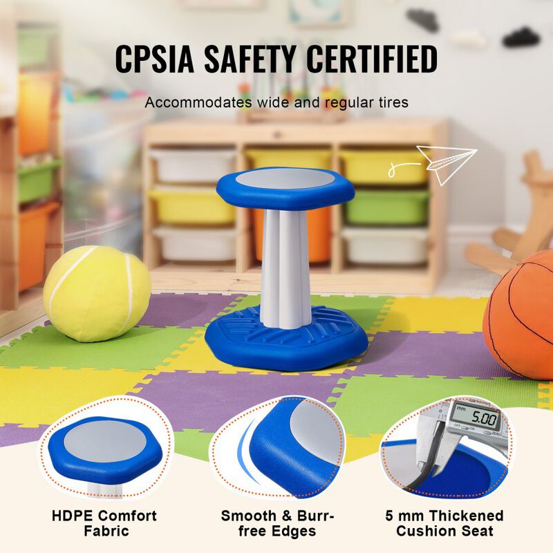 Kids Active Wobble Chair with Soft Cushion Improves Focus and Posture for Classroom image number 5