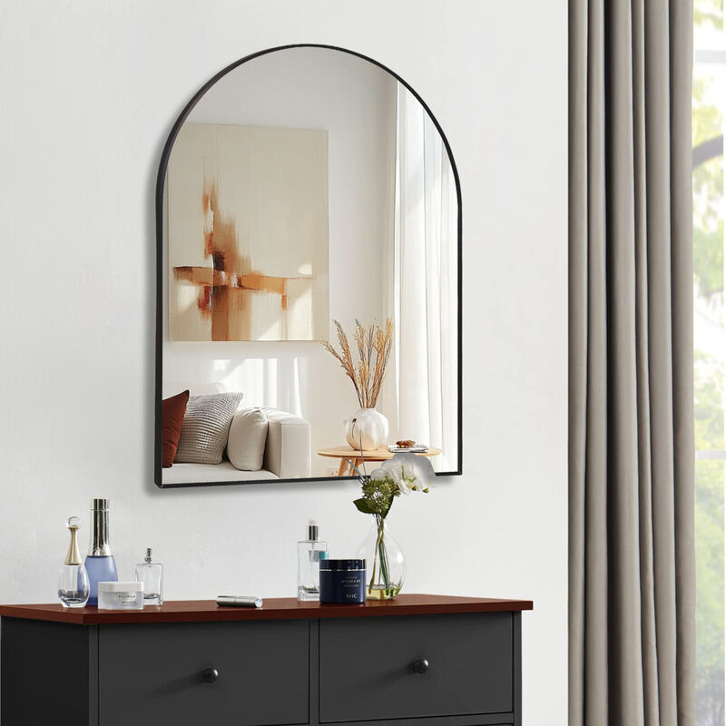 ELEMENT ACE Elegant Arched Wall Mirror Framed in Metal image number 3