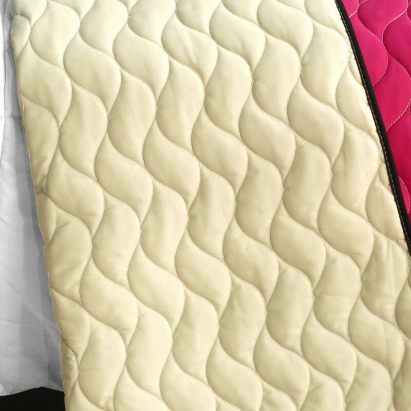 Queen Size 3 Piece Patchwork Quilt Set Cozy Lightweight Bedspread Set image number 3