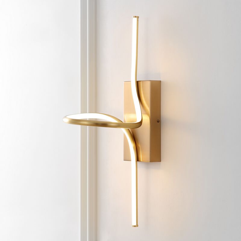Sketch Minimalist Metal Integrated LED Vanity Light Sconce