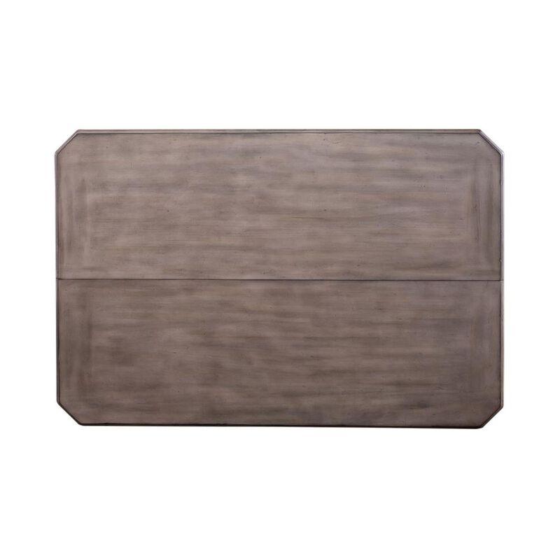 Liberty Furniture Ocean Isle Gathering Table in Antique White w/ Weathered Pine image number 5