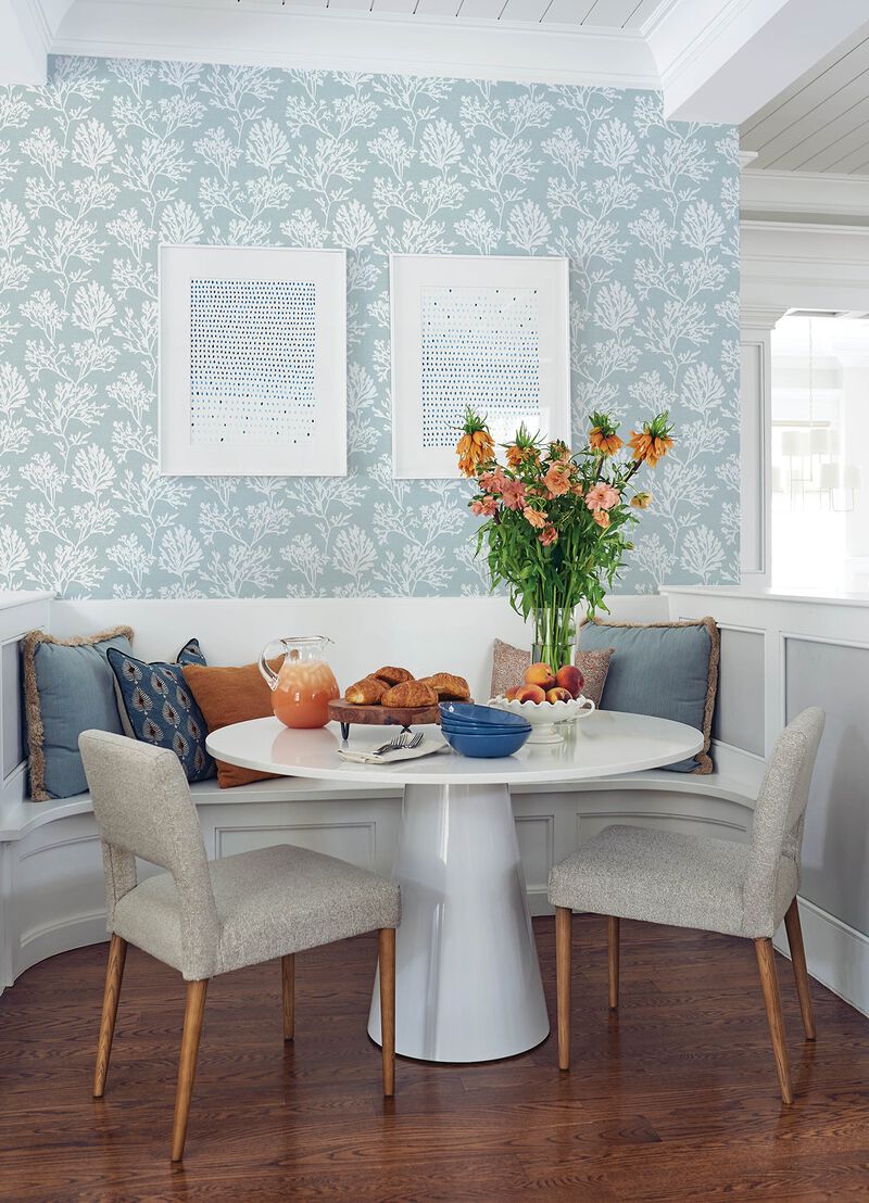 Tortuga Sky Blue Coral Wallpaper (Double Roll) image number 6