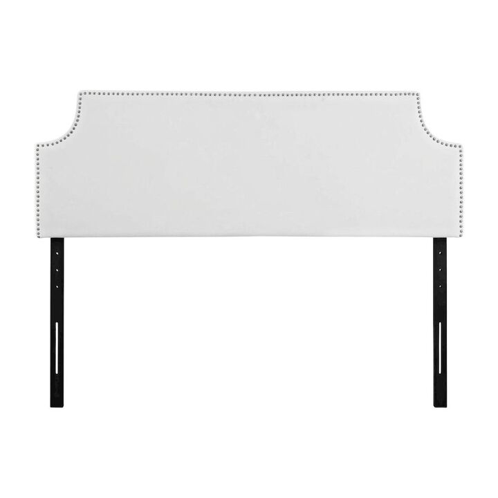 Upholstered Vinyl Full Headboard with Smooth Finish and Durable Design