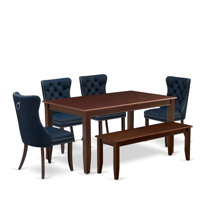 6 Piece Dining Set Consists of a Rectangle Kitchen Table