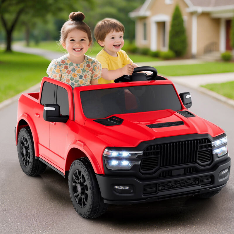 2 Seater Electric Ride On Truck for Big Kids with Remote and Music for Backyard image number 1