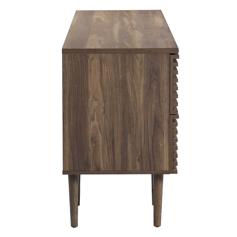 Modway Render Mid-Century Modern, Office Desk, Walnut image number 4