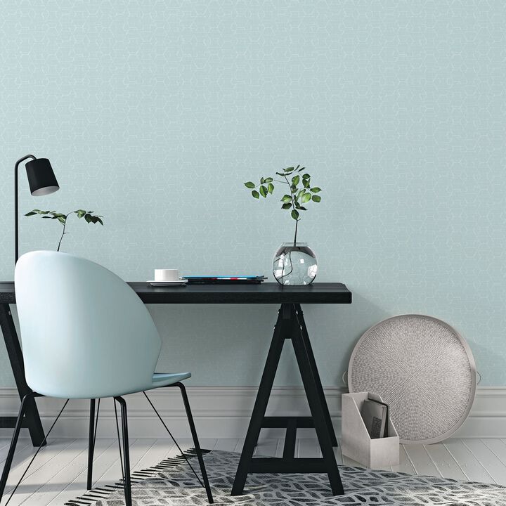 Atmosphere Hextex Blue Wallpaper G78247