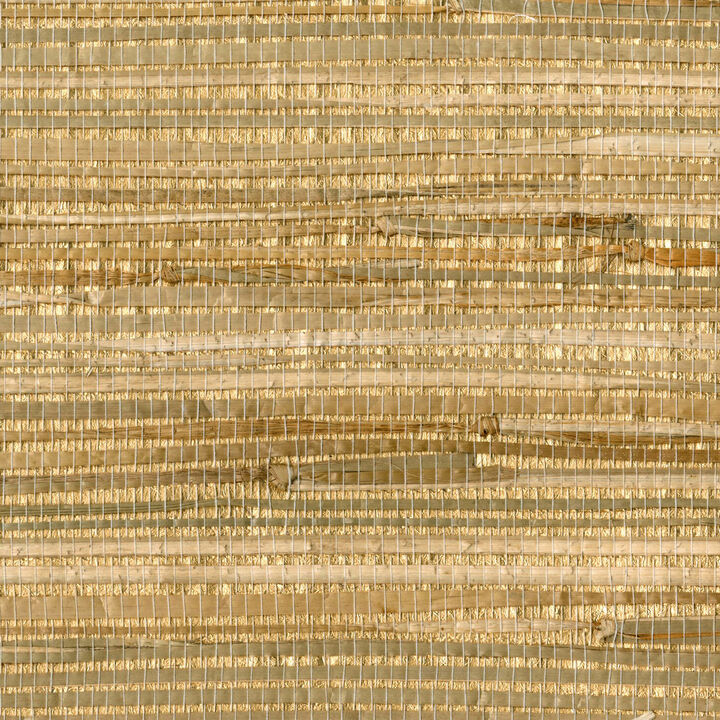 Zoho Neutral Foil Grass Wallpaper