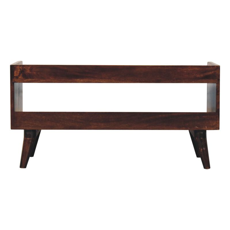 Artisan Furniture Solid Wood California Walnut Nordic Storage Bench