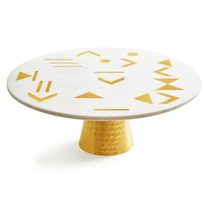 Olympia Marble Cake Stand 12"