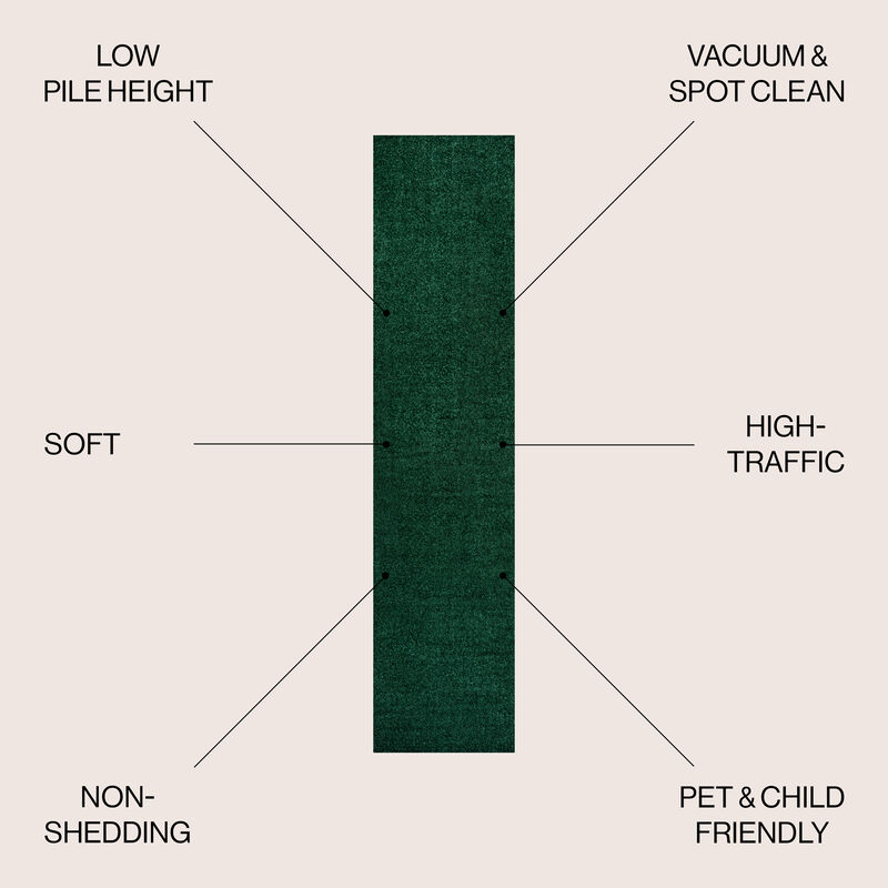 Haze Solid Low Pile Area Rug