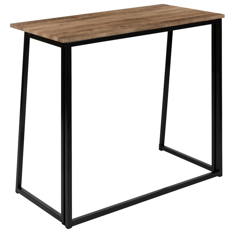 Flash Furniture Small Rustic Natural Home Office Folding Computer Desk - 36" image number 4