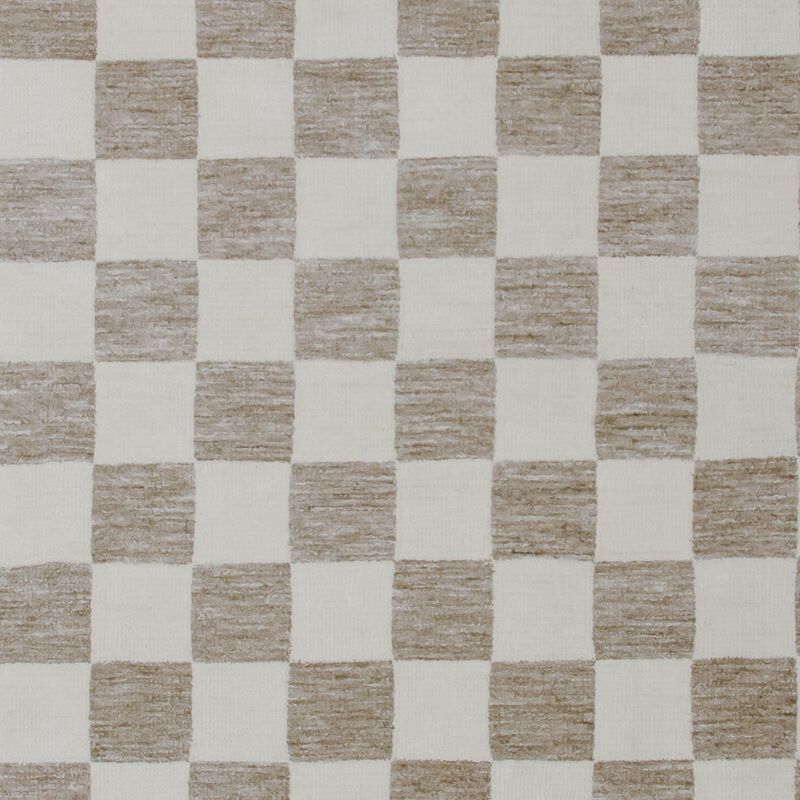 HomeRoots Checkered Power Loom Area Rug image number 2