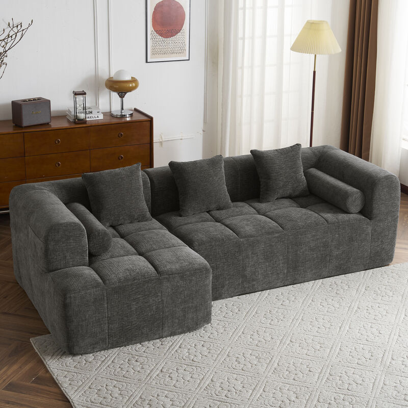 Merax Full-Compressed Sofa Modular Sectional Sofa