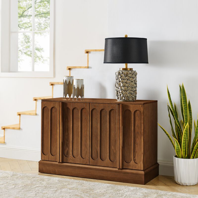 Fokink Mid Century Modern Fluted Sideboard Cabinet image number 5