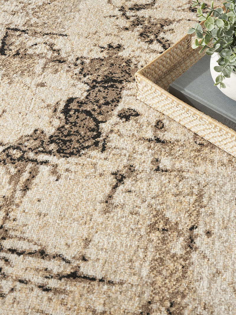 Washable Decor WSD09 Mocha 9' x 12' Rug