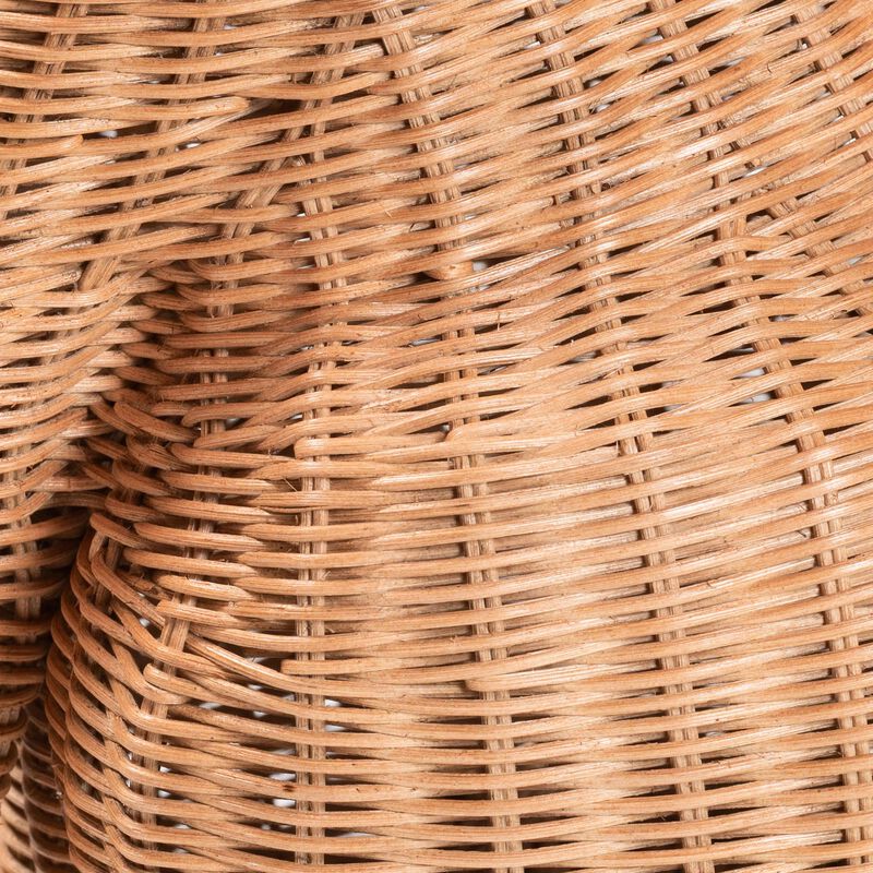 bali & pari Persis Natural Rattan Poodle Umbrella Holder - Handwoven Wicker Storage Solution image number 4