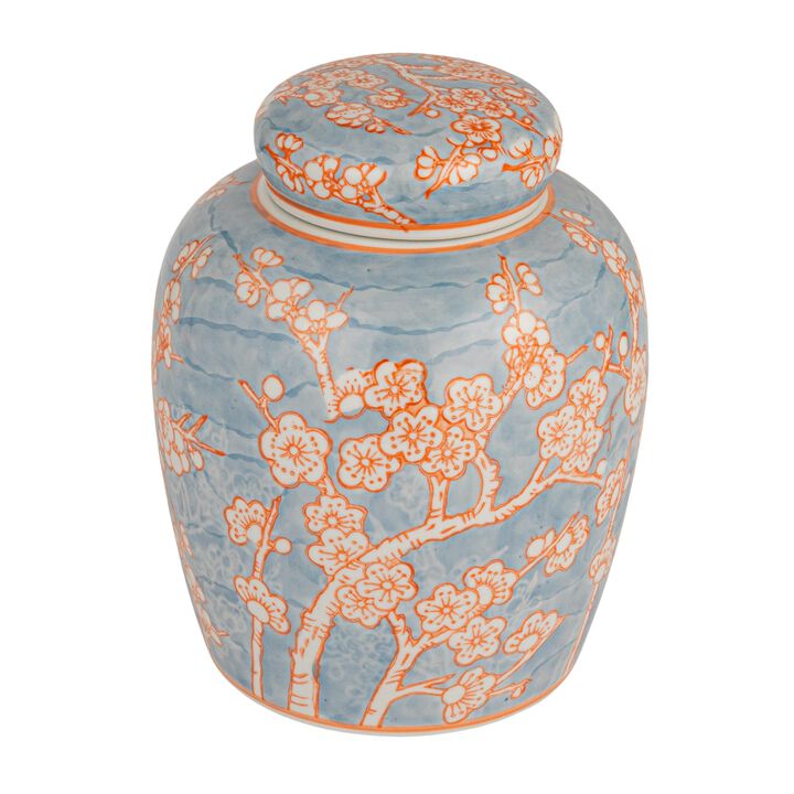 Decorative Ceramic Ginger Jar with Lid
