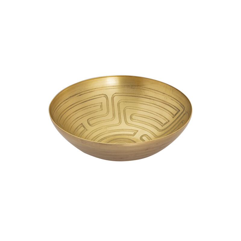 Gold Maze Etched Bowl - Set of 3
