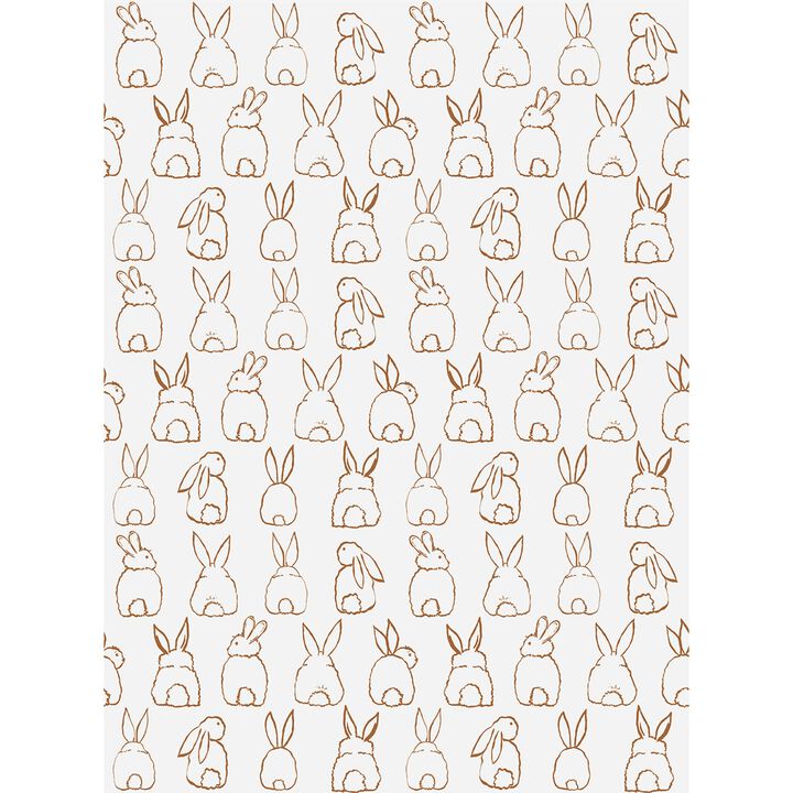 Day Dreamers Bunnies Brown Mural RB312