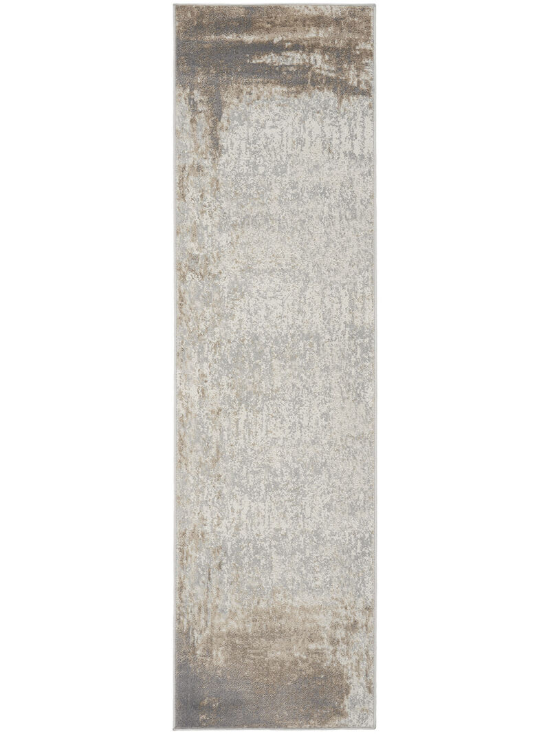 Elation ETN07 Gray/Ivory 2'3" x 7'6" Rug