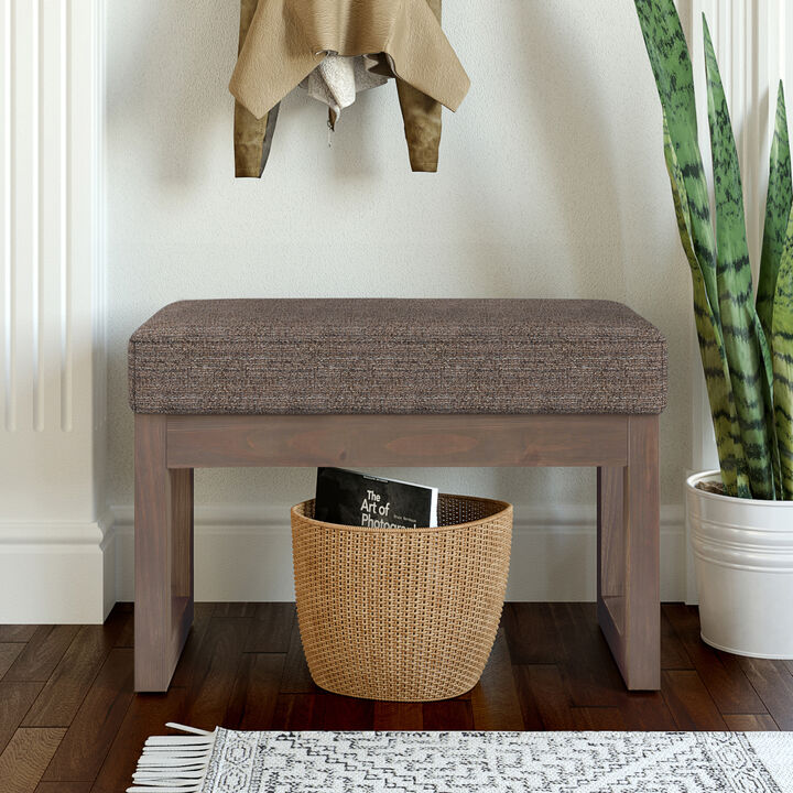 Milltown 26 in Wide Rectangle Footstool Small Ottoman Bench