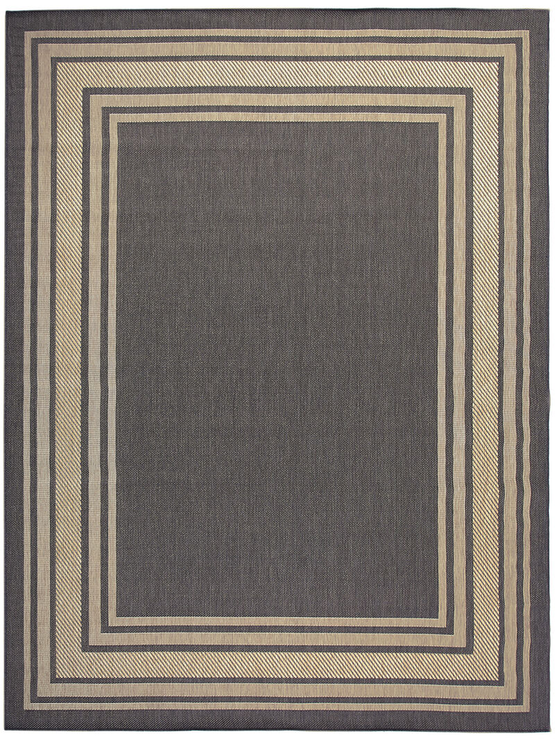 Horizon Indoor/Outdoor HOZ03 Charcoal 10' x 14' Rug
