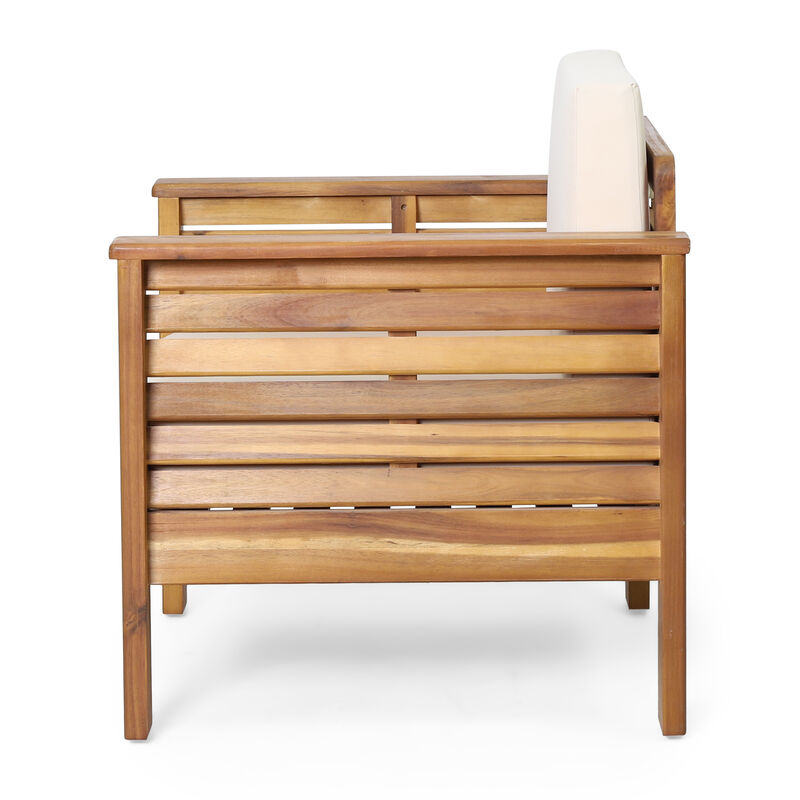 Merax Outdoor Acacia Wood Club Chairs