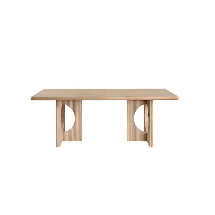 Meridian Furniture Rivas Natural Oak Dining Table